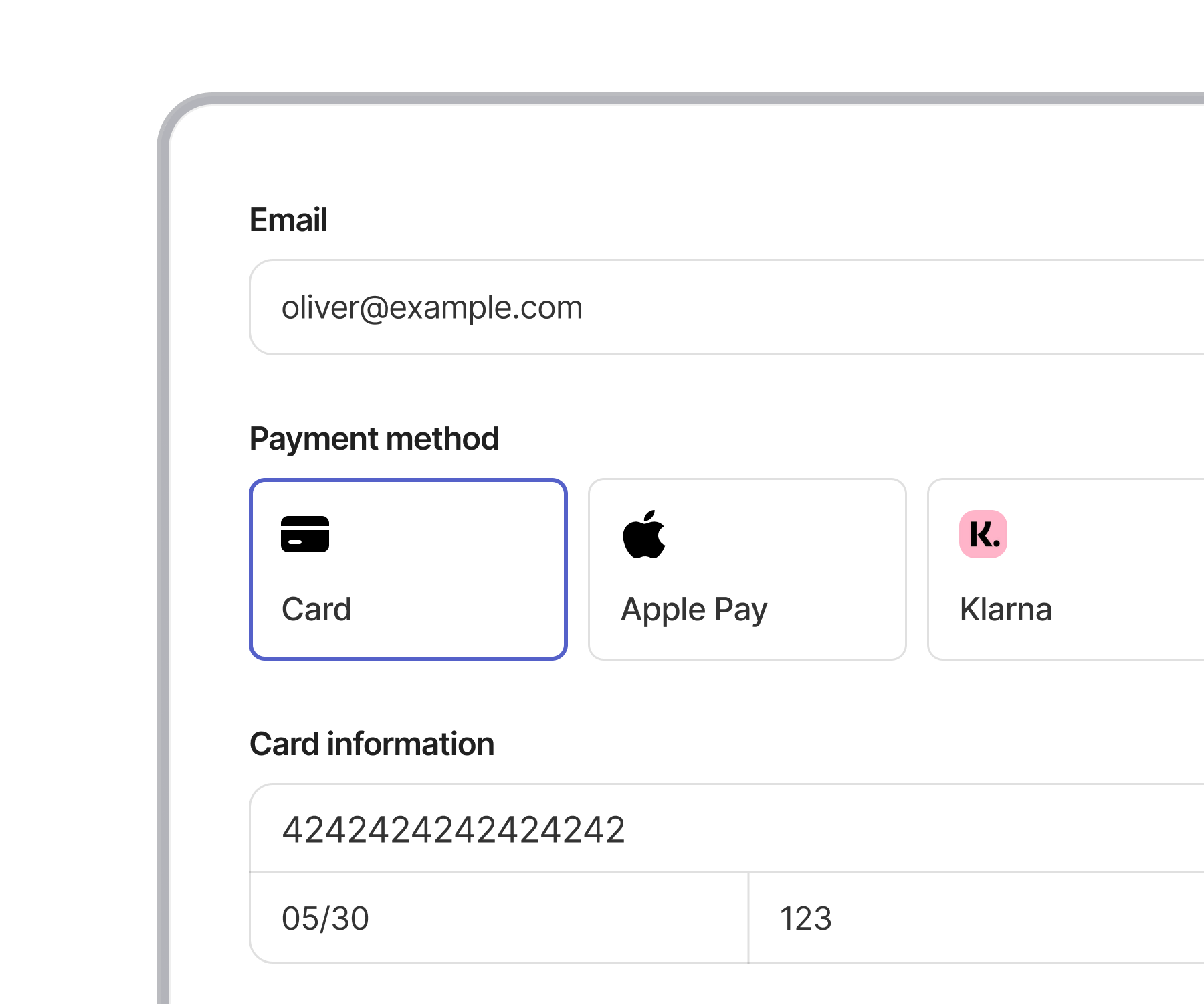 Accept payments